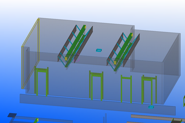 Structural steel detailing rendering by Cadntek Engineering